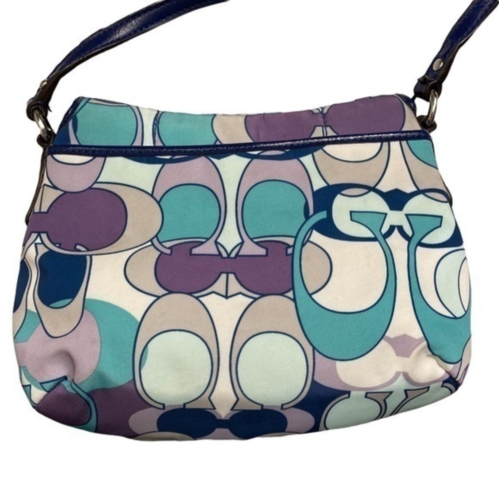 Coach blue patent leather optic c soho crossbody bag - Picture 5 of 9